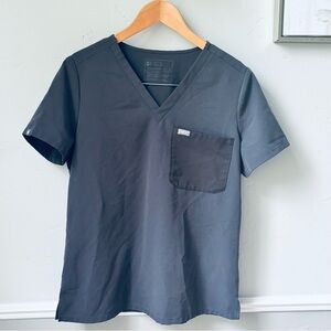 FIGS Gray V-Neck Shirt